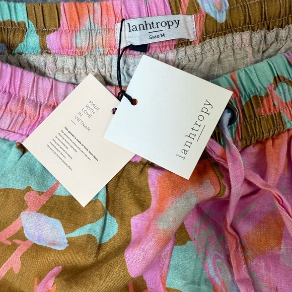 Lanhtropy Aquarela Elastic Linen Shorts - Picture 7 of 8